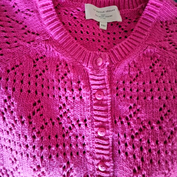 Sezane Capucine Cardigan, Pink - Picture 9 of 13